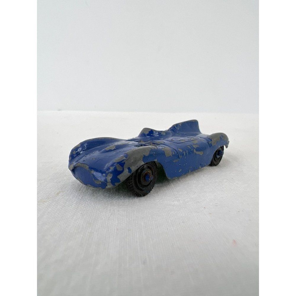Vintage Tootsie Toy Jaguar Blue Made in U.S.A. Diecast Collectible Car